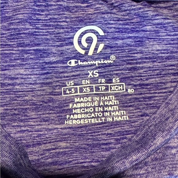 Champion Kids Purple Short Sleeve Tee - Picture 2 of 3